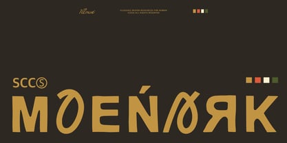 SCC Moenark Font Poster 1