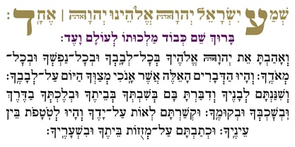 Hebrew Rinat 217 Std Font Poster 5