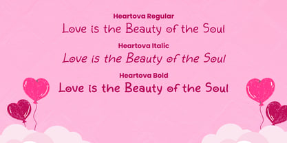 Heartova Font Poster 6
