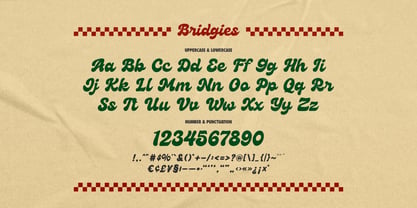 Bridgies Font Poster 6