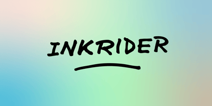 Inkrider Font Poster 1