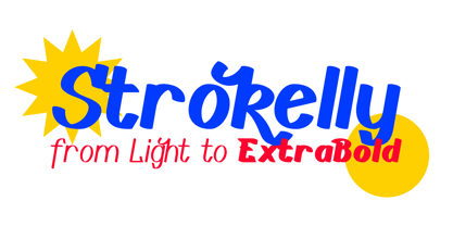 Strokelly Font Poster 1