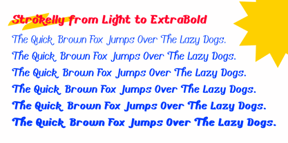 Strokelly Font Poster 3