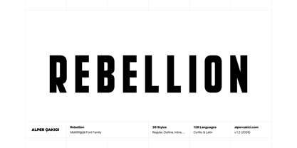 Rebellion Font Poster 1