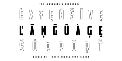 Rebellion Font Poster 3