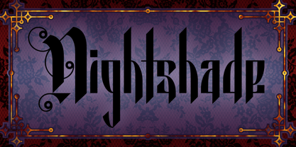 Nightshade Font Poster 1