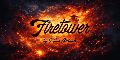 Firetower Font Poster 1