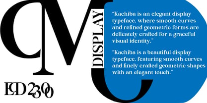 Kachiba Font Poster 15