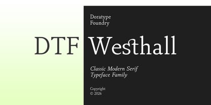 DTF Westhall Font Poster 12