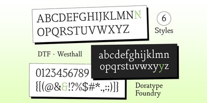 DTF Westhall Font Poster 10
