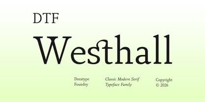 DTF Westhall Font Poster 1