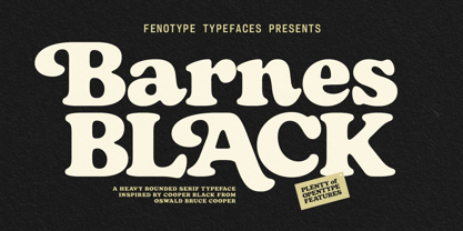 Barnes Font Poster 1