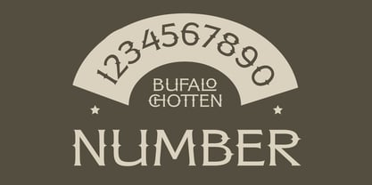 Bufalo Chotten Font Poster 10