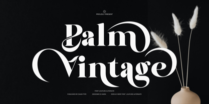 Palm Vintage Font Poster 1