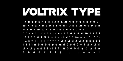 Voltrix Font Poster 6