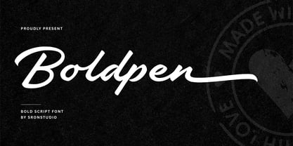 Boldpen Font Poster 1