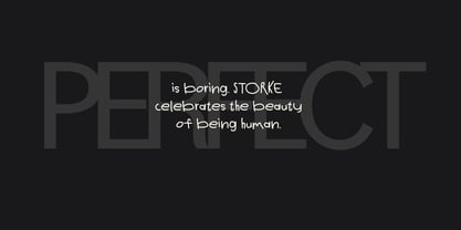 Storke Font Poster 2