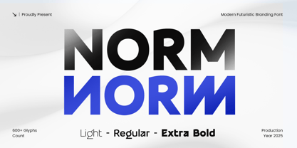 Norm Font Poster 1