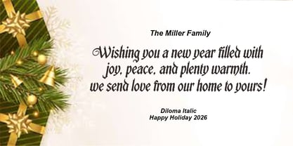 Diloma Font Poster 2