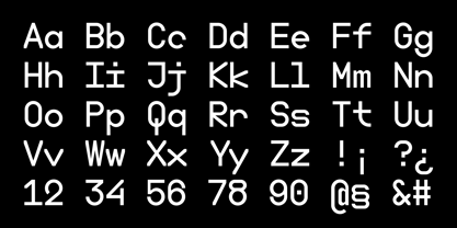 Boodowa Mono Font Poster 10