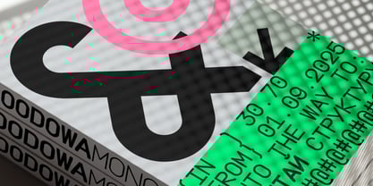 Boodowa Mono Font Poster 2