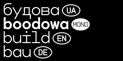 Boodowa Mono Font Poster 4