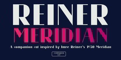 Reiner Meridian Font Poster 1