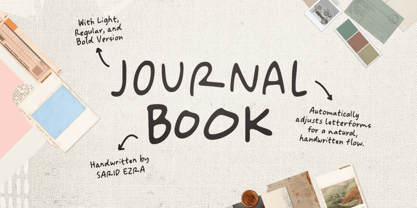 Journal Book Font Poster 1