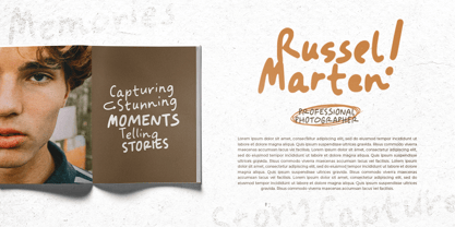 Journal Book Font Poster 2