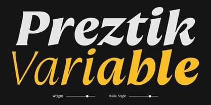 Preztik Variable Font Poster 7