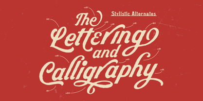 Mountains Range Font Poster 2