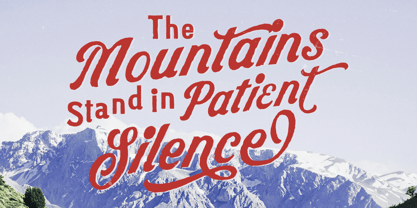 Mountains Range Font Poster 5