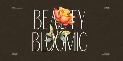 Bloomic Font Poster 2