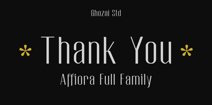 Affiora Font Poster 7