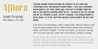 Affiora Font Poster 5