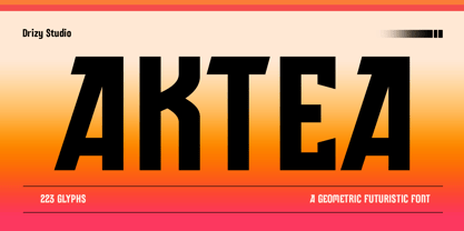 Aktea Font Poster 1