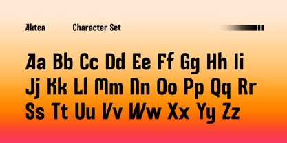 Aktea Font Poster 3