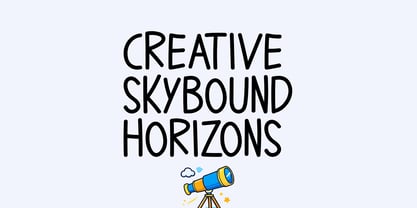Skybound Font Poster 5