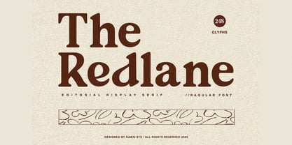 The Redlane Font Poster 1