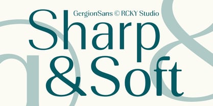 Gergion Font Poster 3