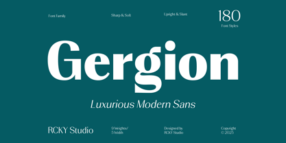 Gergion Font Poster 1