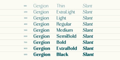Gergion Font Poster 7
