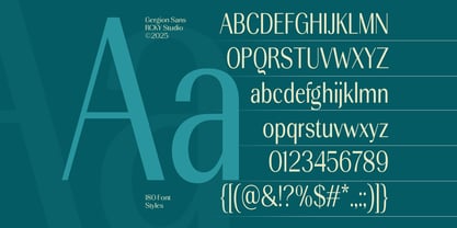 Gergion Font Poster 15