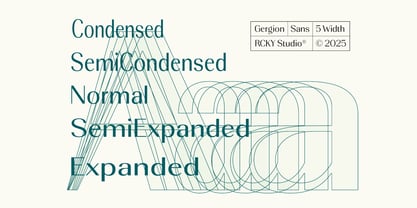 Gergion Font Poster 5