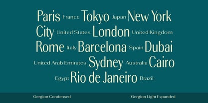 Gergion Font Poster 13