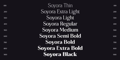 Soyora Font Poster 9