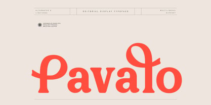 Pavalo Font Poster 1