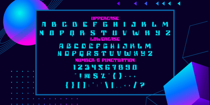 Holo Edge Font Poster 5