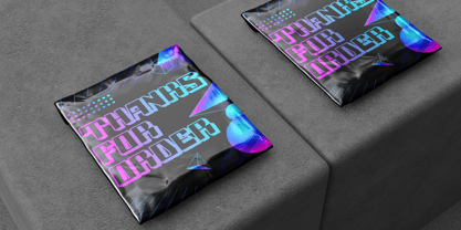 Holo Edge Font Poster 4