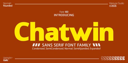 Chatwin Font Poster 1